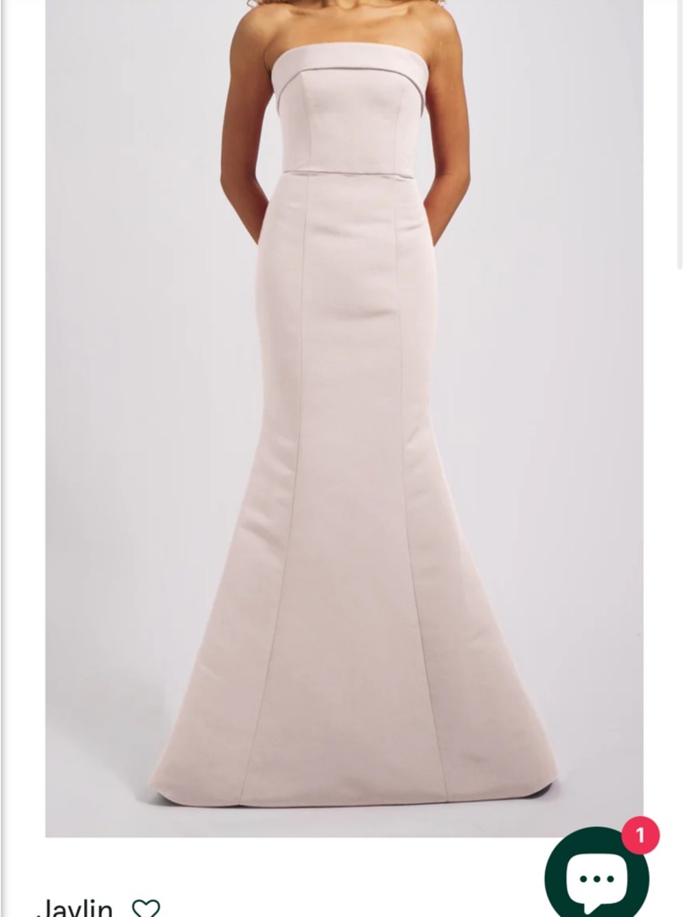 Ballet Pink Amsale Bridesmaid Dress